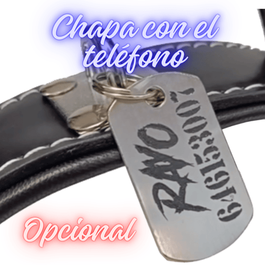 ¿Quieres una CHAPA CON EL NOMBRE Y EL TELÉFONO?