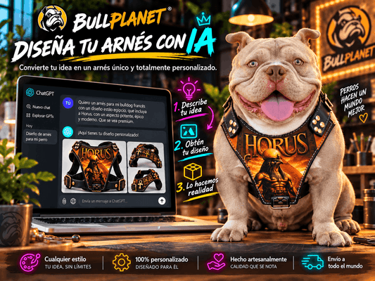 Arnés para perro diseñado con IA