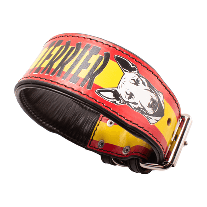 Collar para bull terrier (bandera de España)