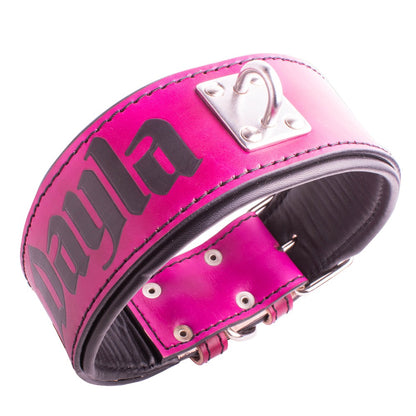 collar para perro rosa